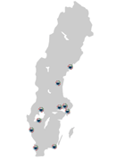 Map of NG troopers in Sweden